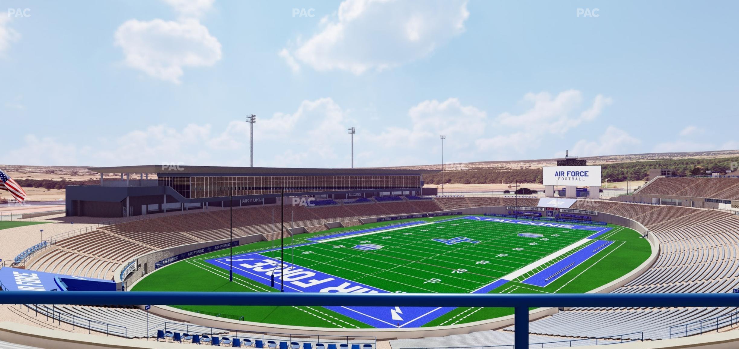 Seating view for Falcon Stadium Section M 14