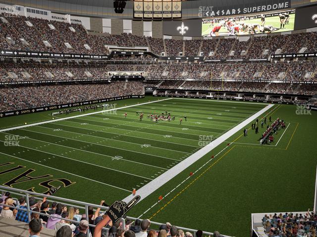 Seating view for Caesars Superdome Section 320