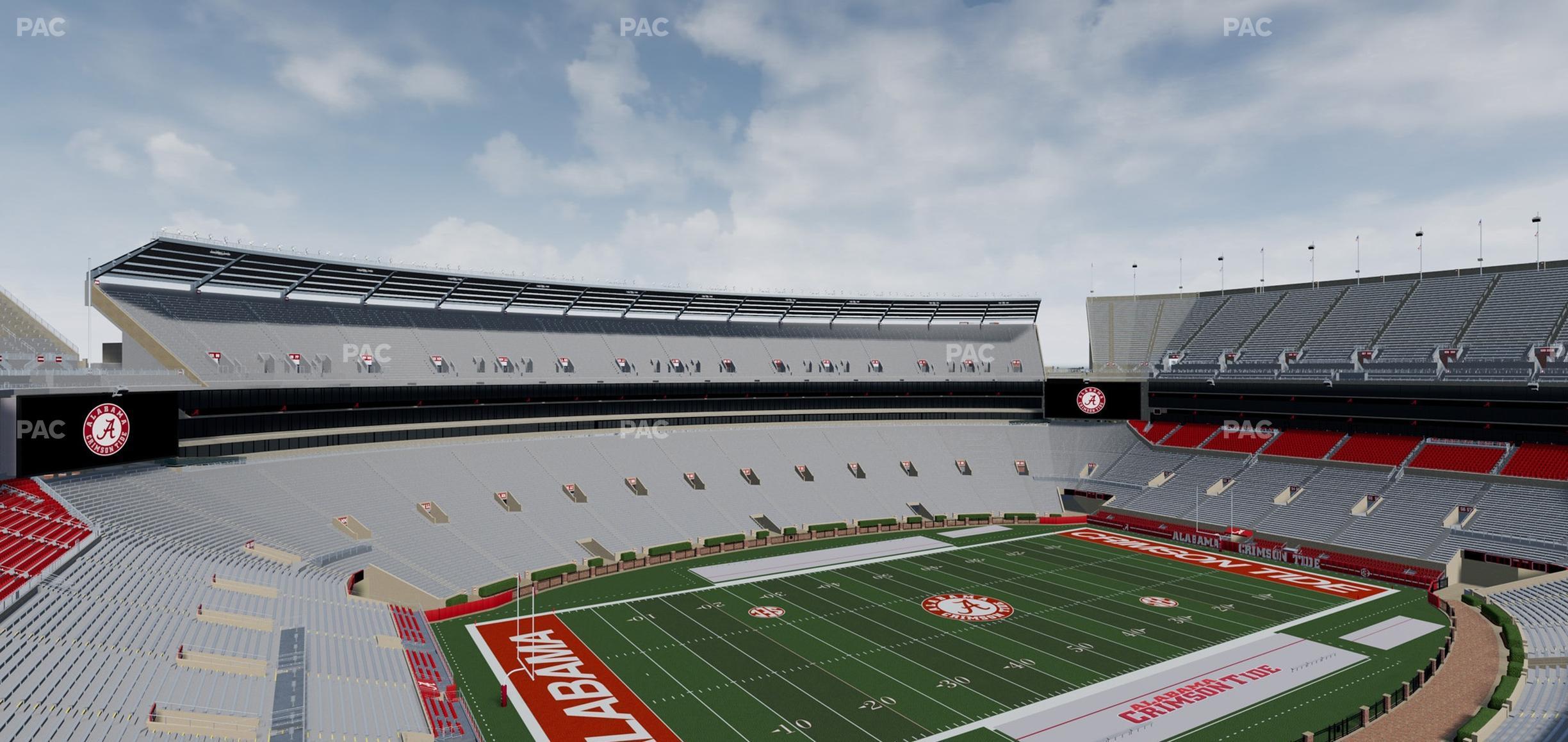 Seating view for Bryant Denny Stadium Section U 3 P