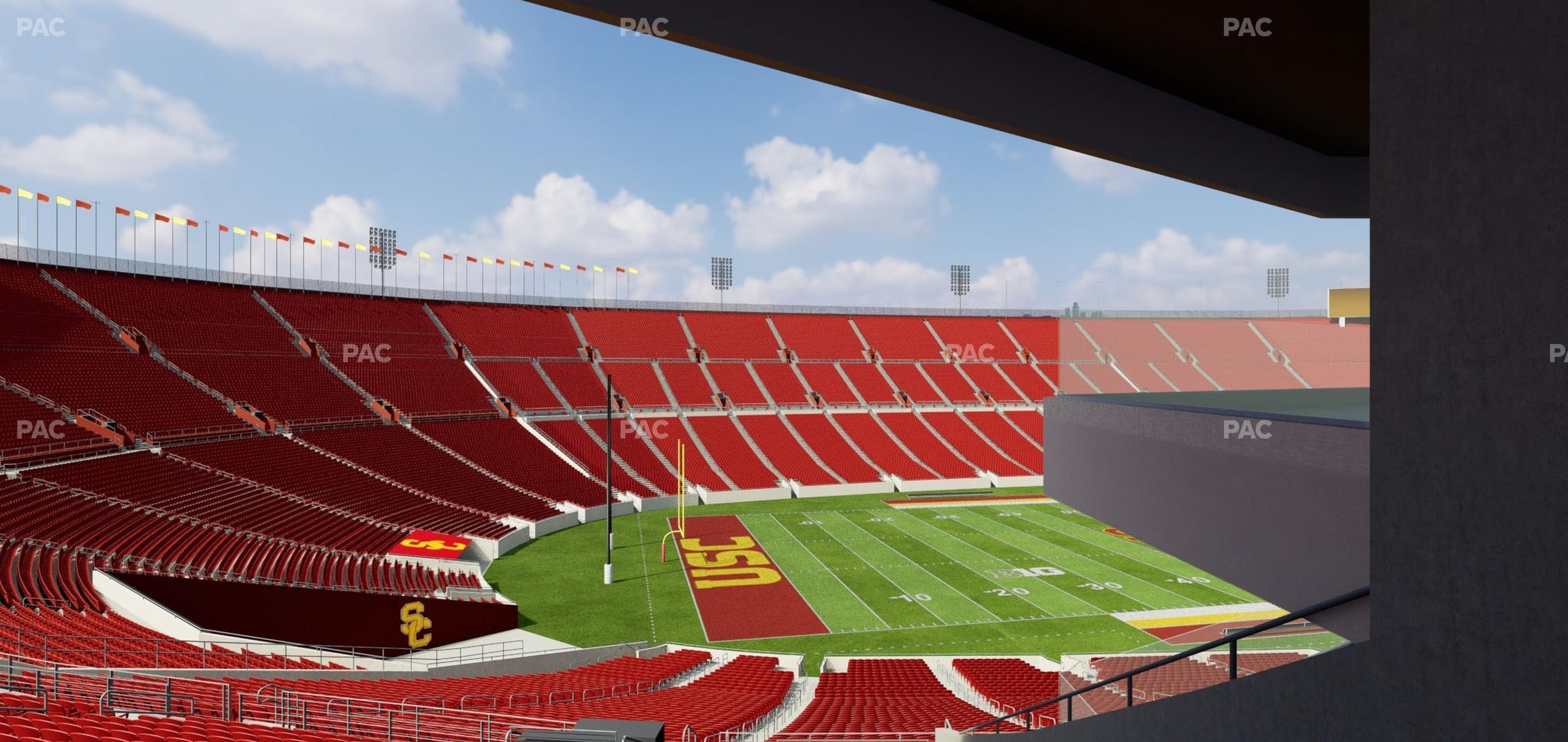 Seating view for Los Angeles Memorial Coliseum Section 209 B