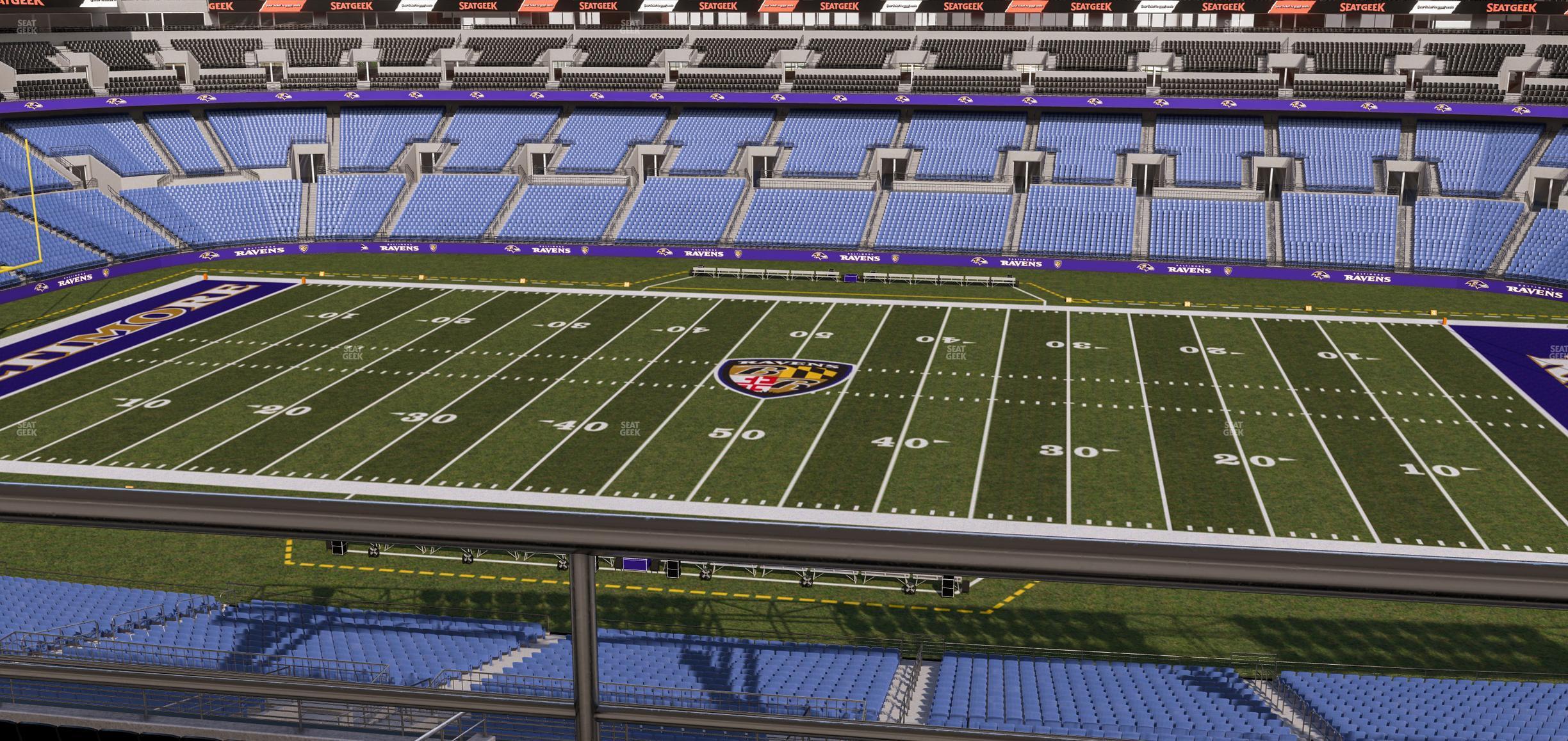 Seating view for M&T Bank Stadium Section Suite 436