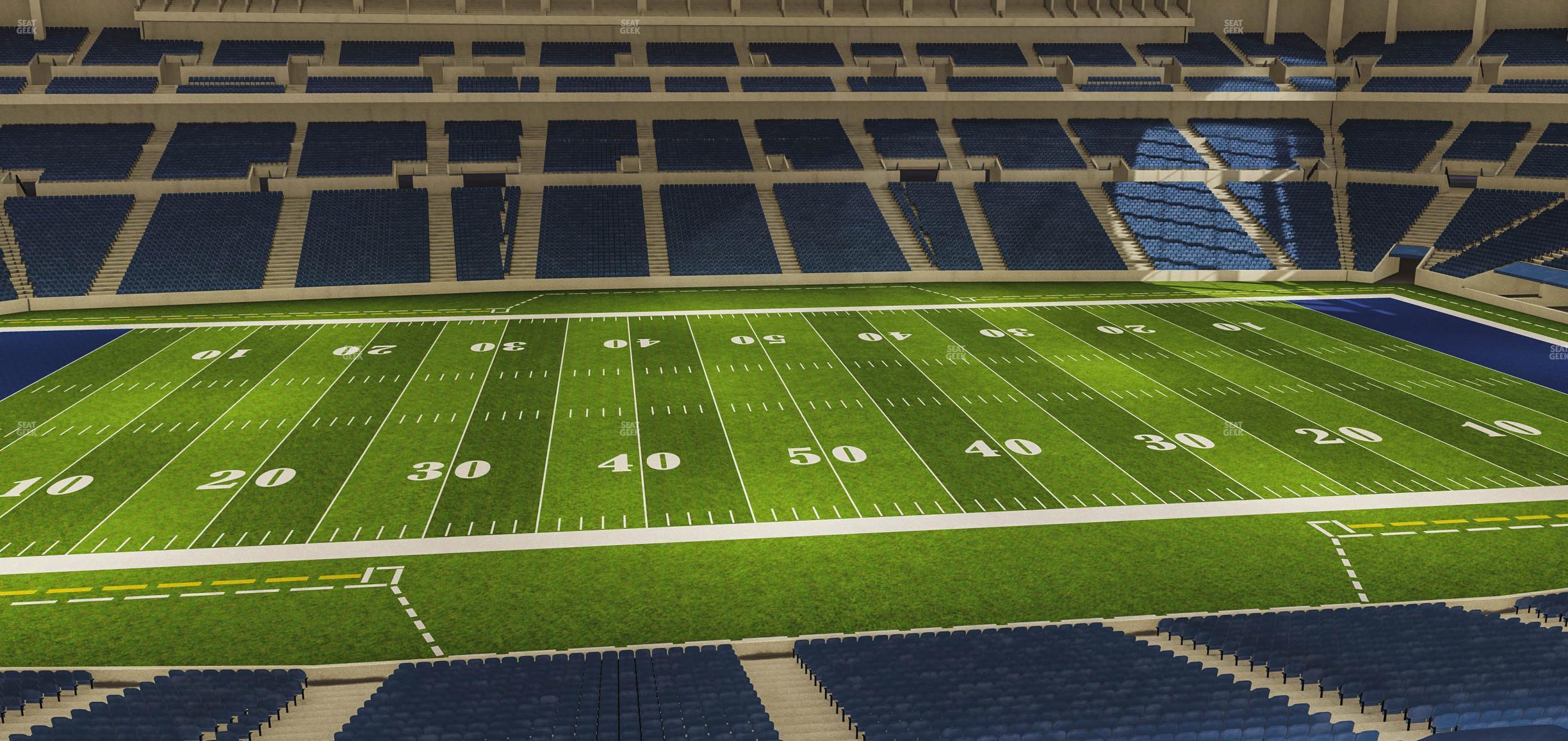 Seating view for Lucas Oil Stadium Section 341