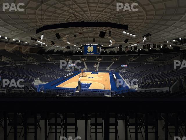 Seating view for Purcell Pavilion at the Joyce Center Section 114