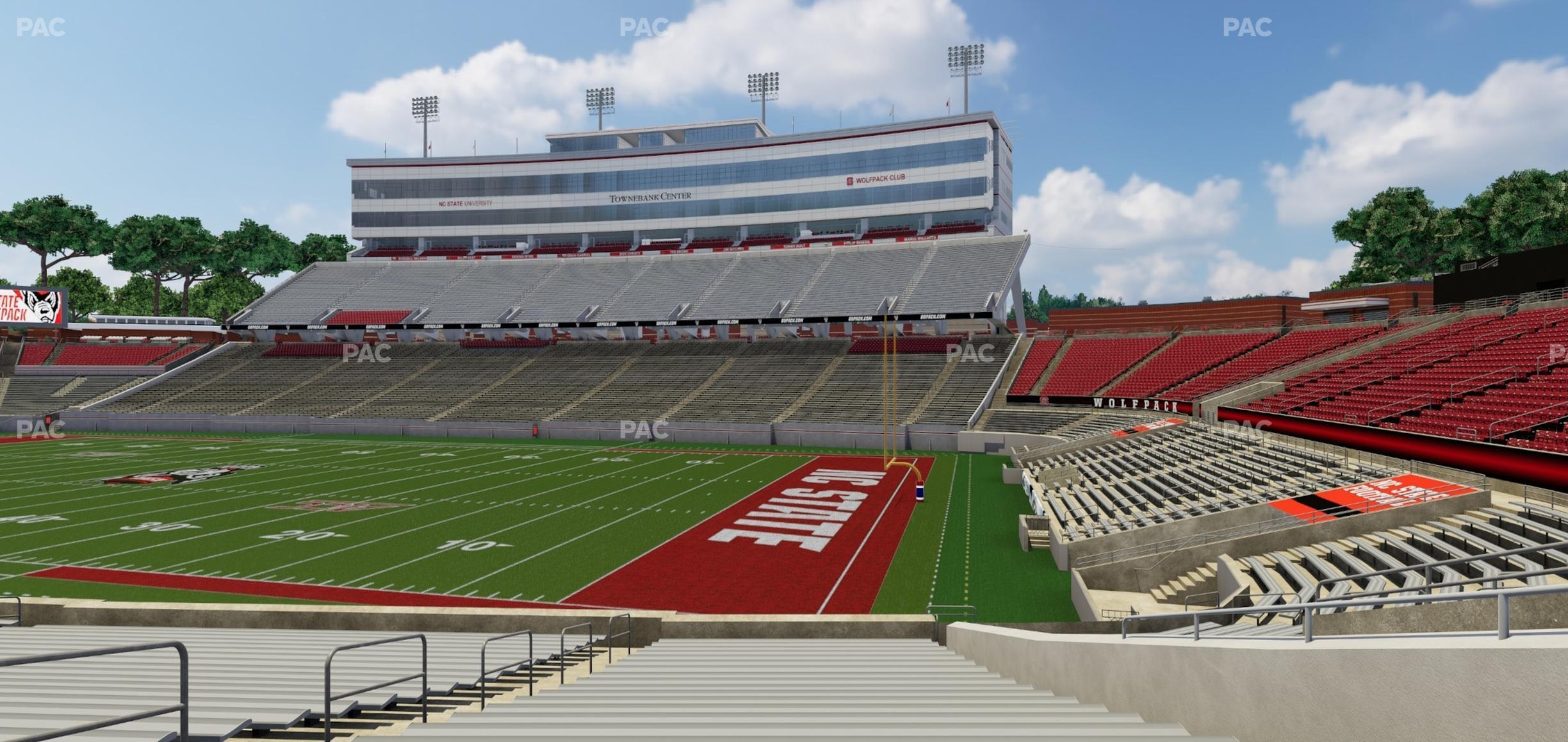 Seating view for Carter-Finley Stadium Section 1