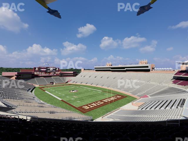 Seating view for Doak Campbell Stadium Section Club 326