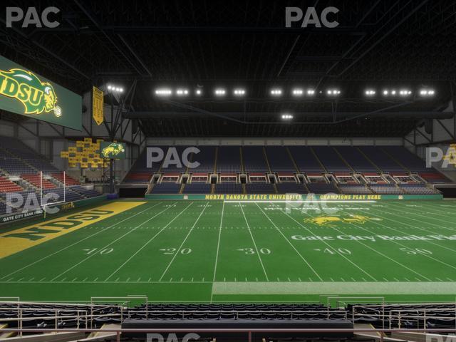 Seating view for Fargodome Section Elevated 3