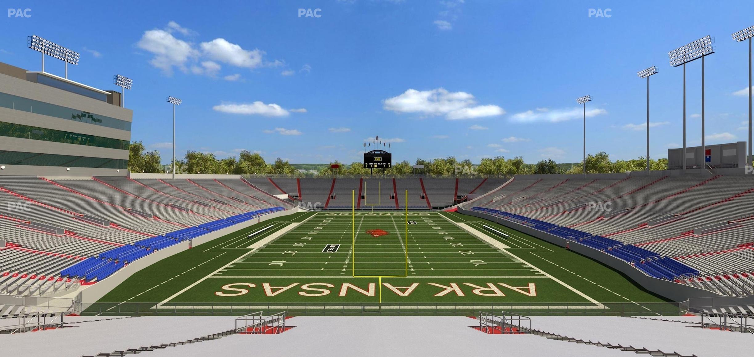 Seating view for War Memorial Stadium (Little Rock) Section 16