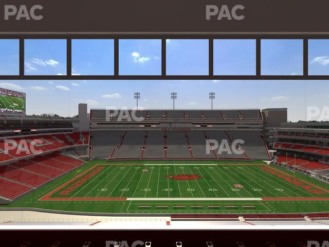 Seating view for Razorback Stadium Section 338