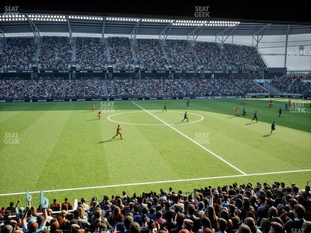 Seating view for Allianz Field Section Loge 33 B