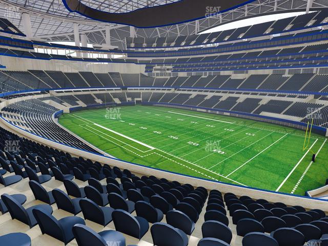 Seating view for SoFi Stadium Section 201