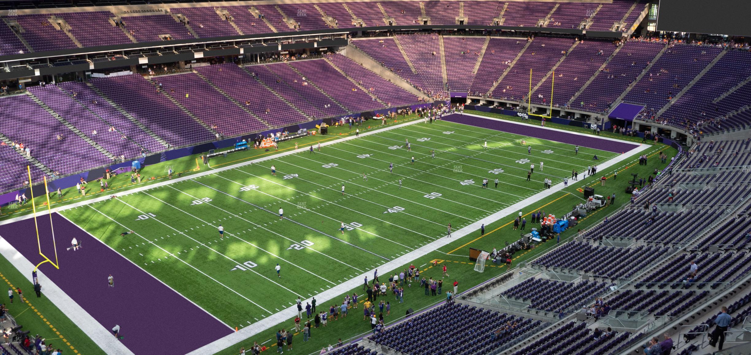 Seating view for U.S. Bank Stadium Section 348