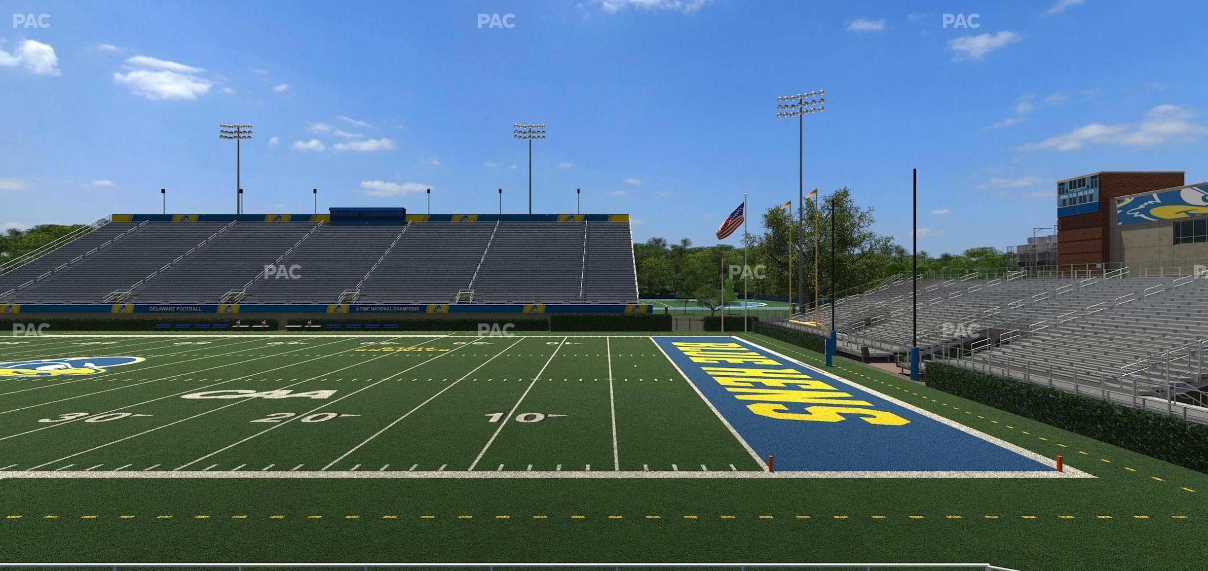 Seating view for Delaware Stadium Section West Ada 2