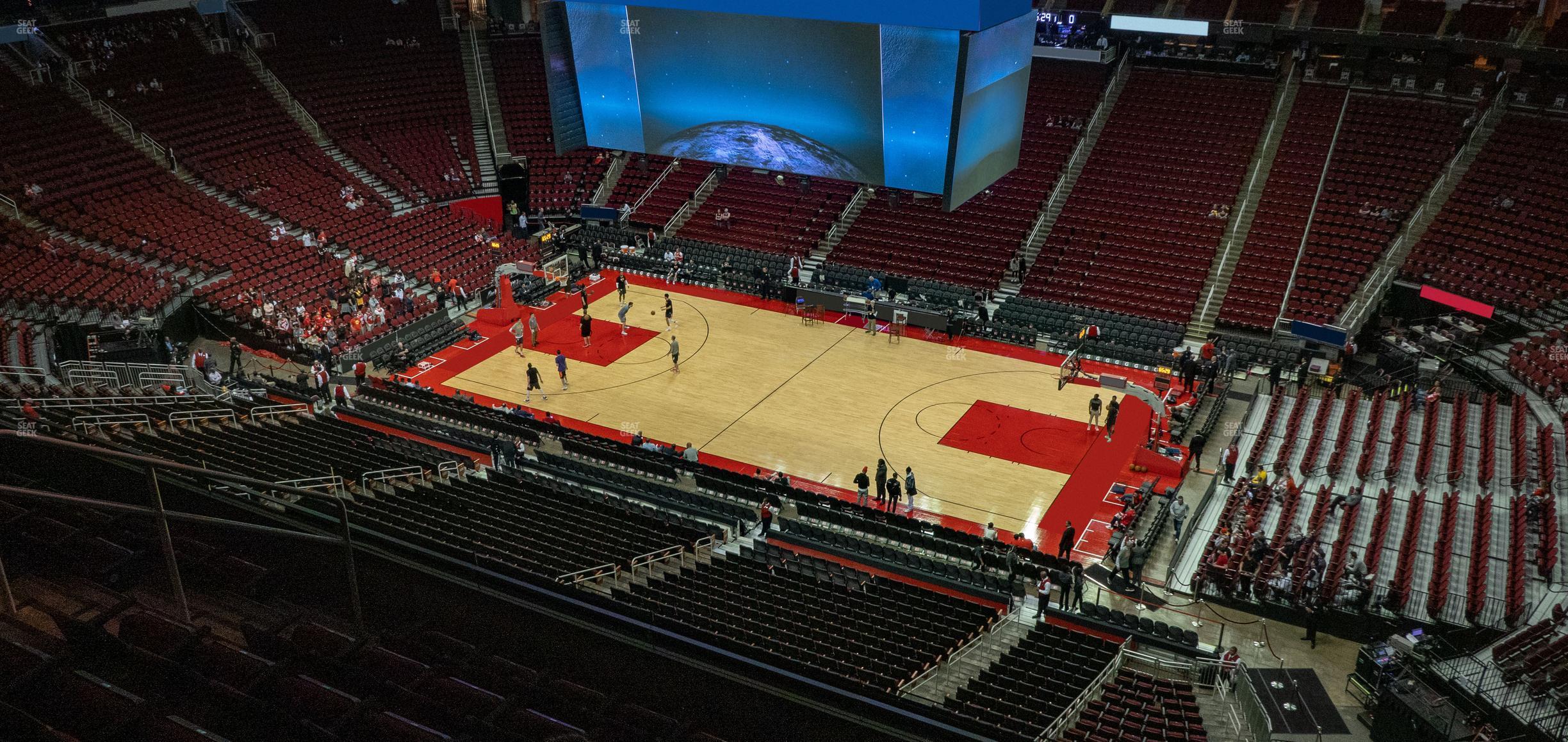 Seating view for Toyota Center Section 407