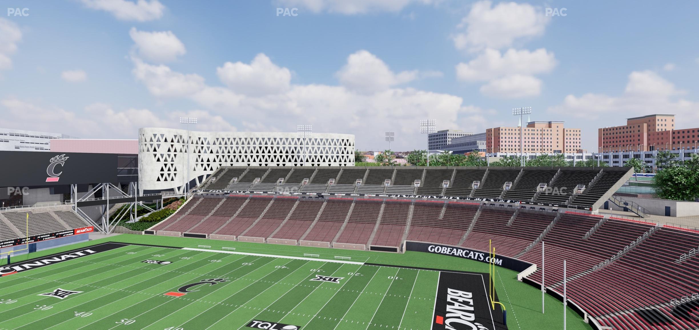 Seating view for Nippert Stadium Section Premium Club 352