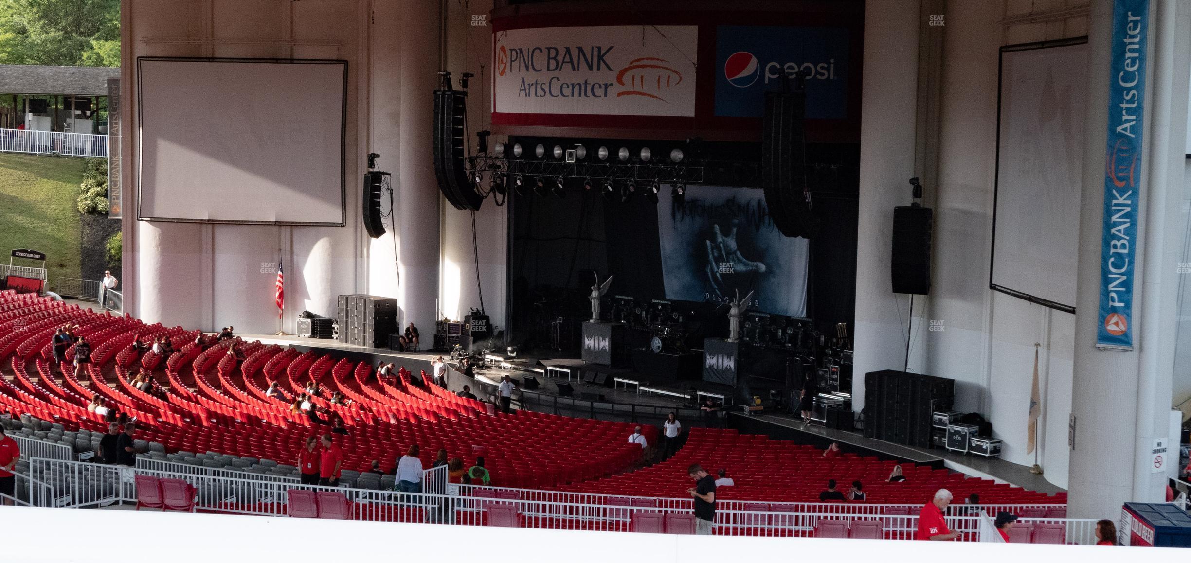 Seating view for PNC Bank Arts Center Section Citicard S Deck