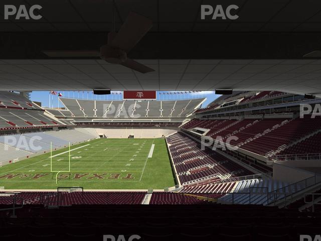 Seating view for Kyle Field Section Zone Club 4