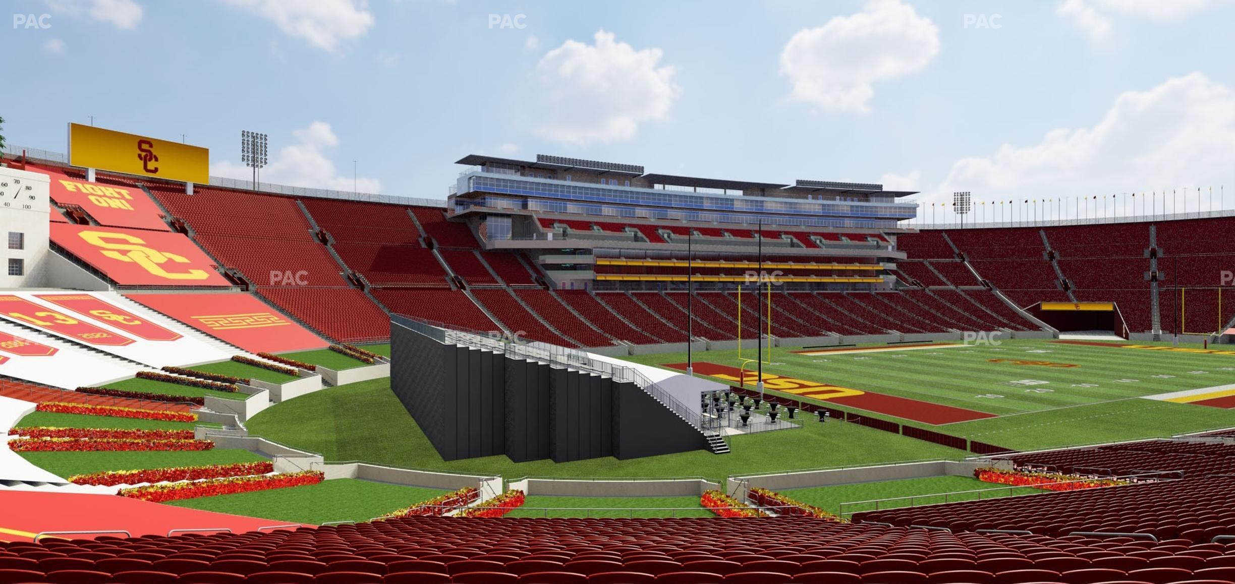 Seating view for Los Angeles Memorial Coliseum Section 127