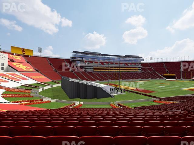 Seating view for Los Angeles Memorial Coliseum Section 127