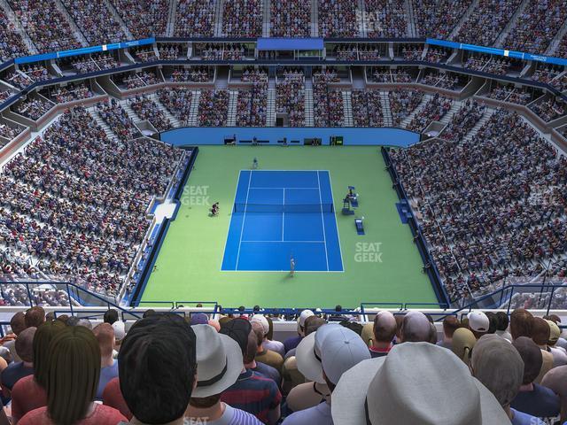 Seating view for Arthur Ashe Stadium Section 321