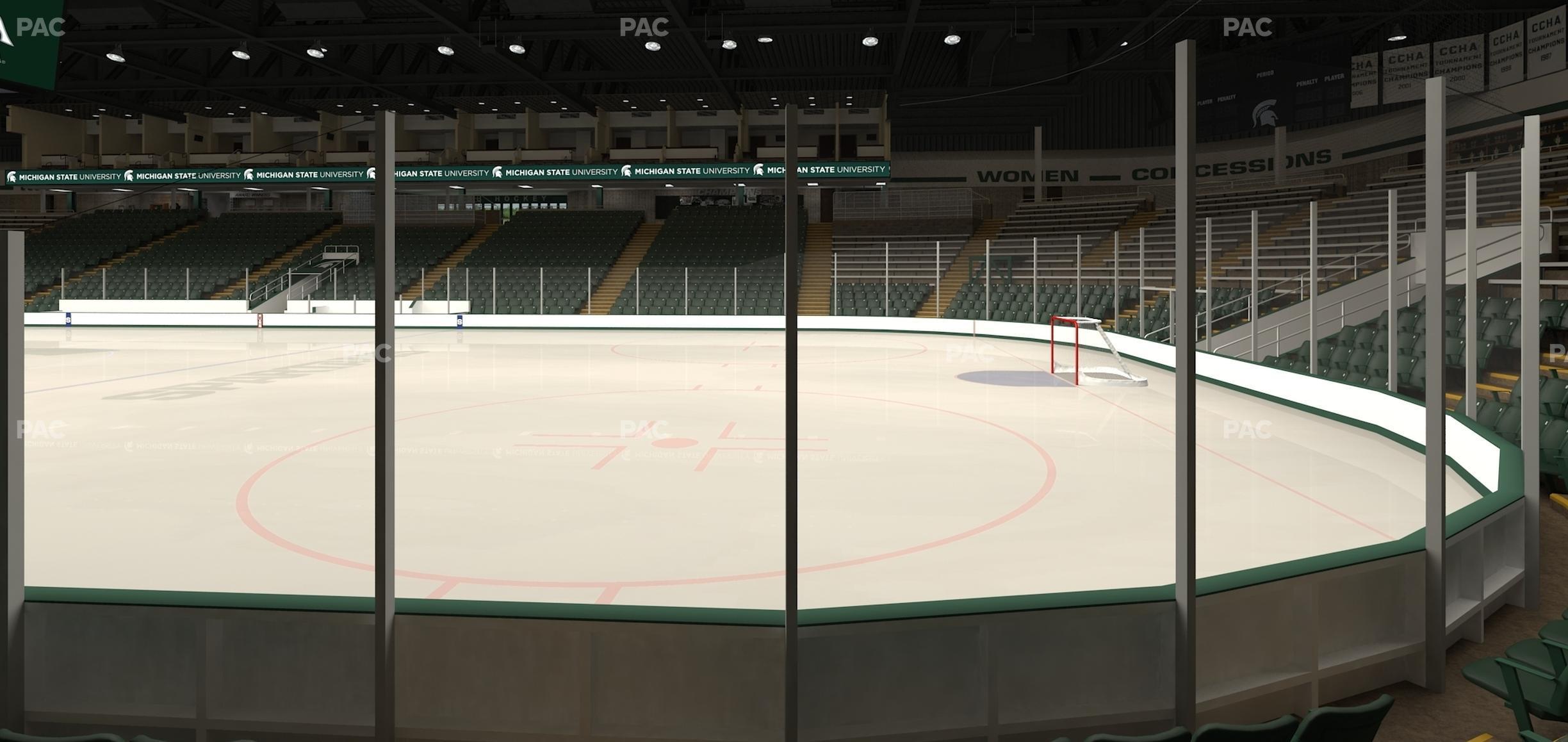 Seating view for Munn Ice Arena Section F