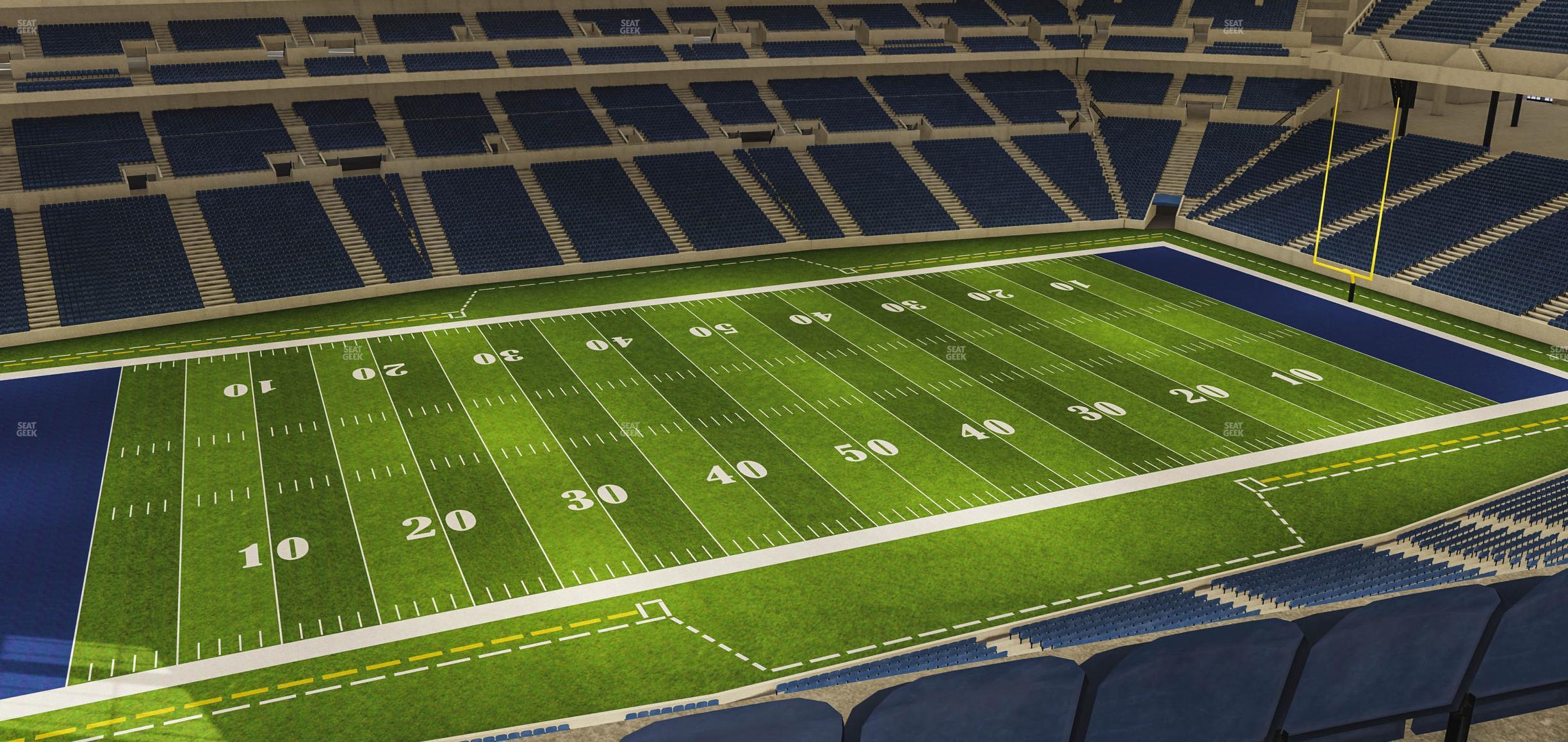 Seating view for Lucas Oil Stadium Section 516