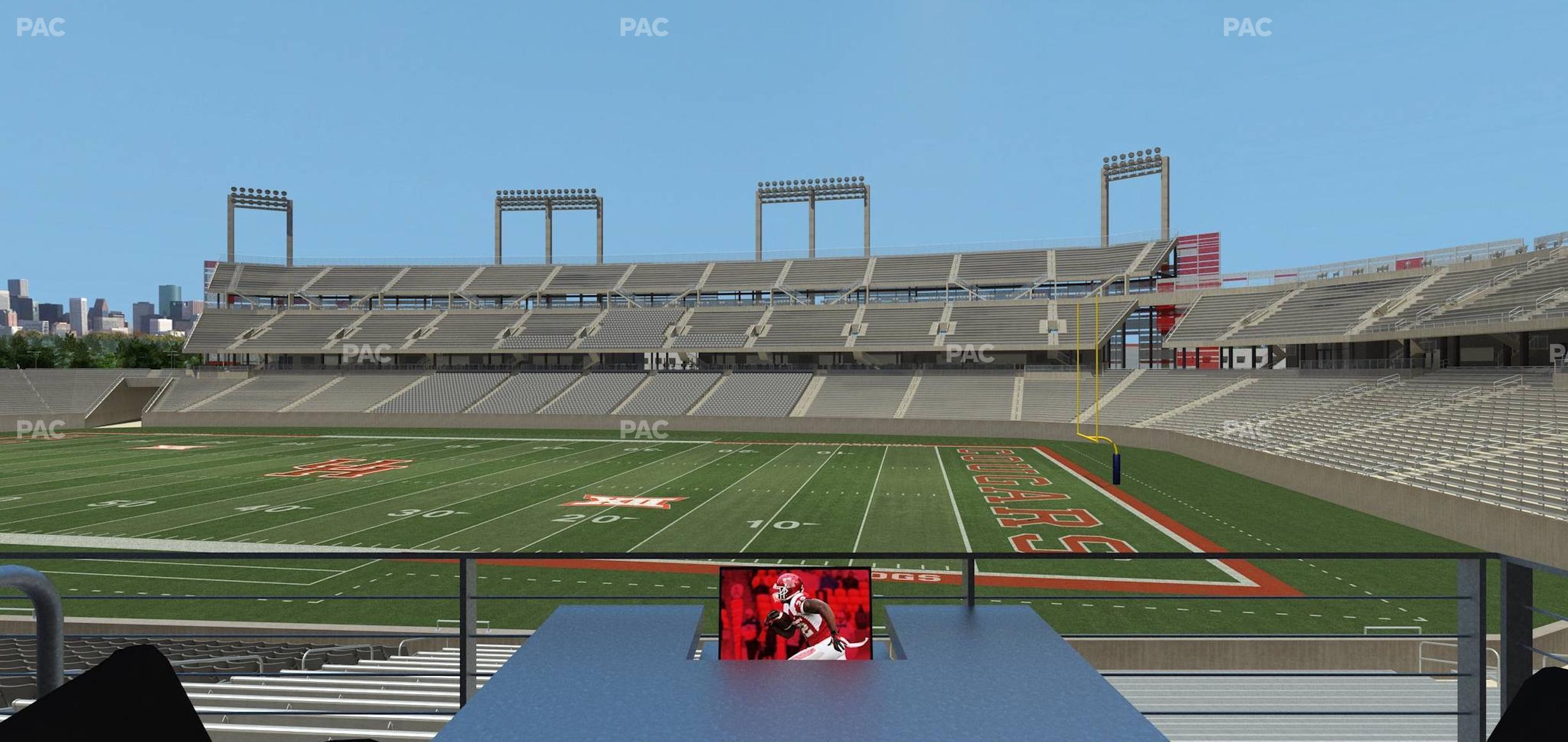 Seating view for TDECU Stadium Section Loge Box 5