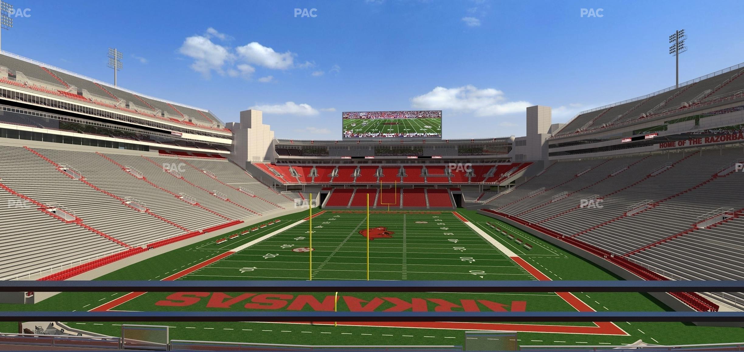 Seating view for Razorback Stadium Section Suite 10