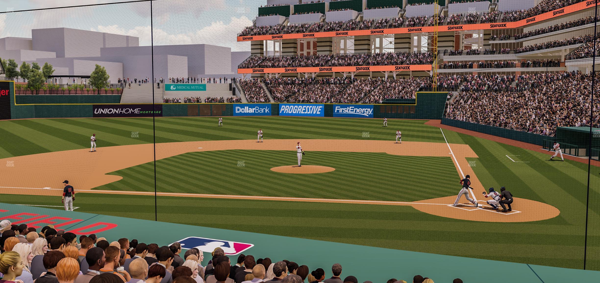 Seating view for Progressive Field Section 158