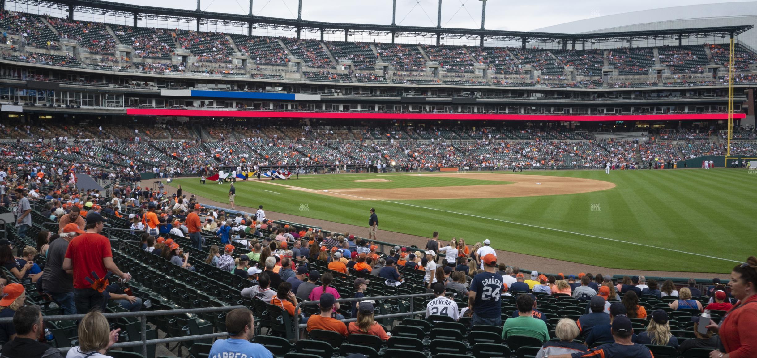 Seating view for Comerica Park Section 115