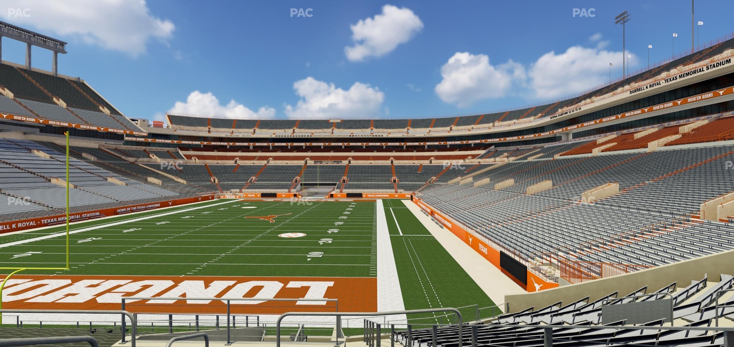 Seating view for Darrell K Royal - Texas Memorial Stadium Section 36 C