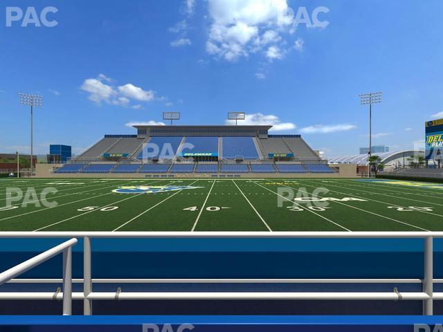 Seating view for Delaware Stadium Section East Box 69