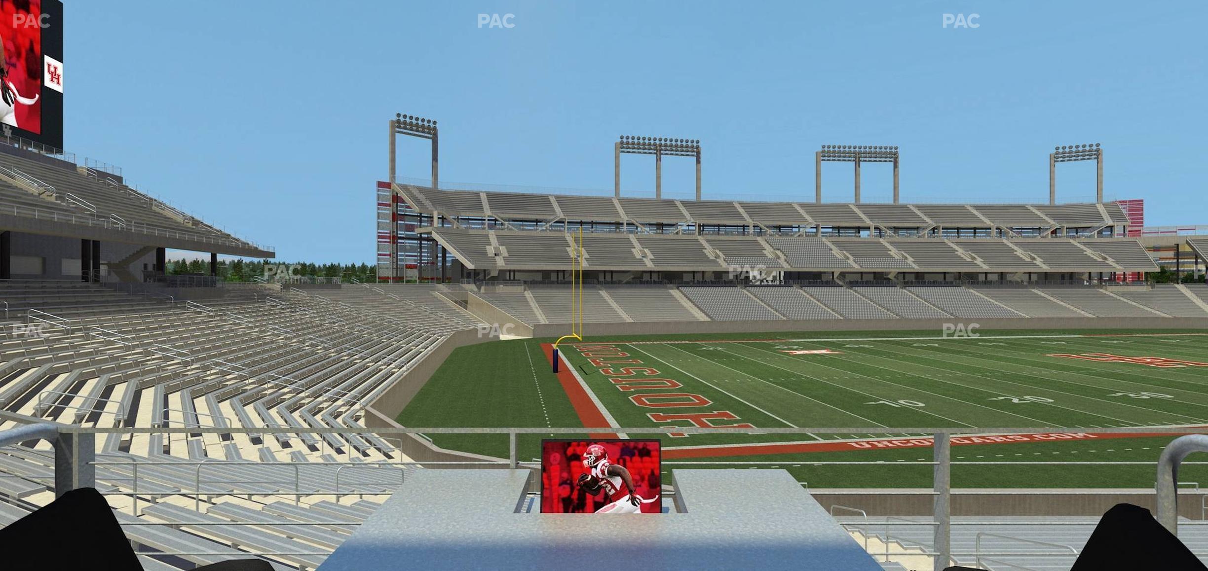 Seating view for TDECU Stadium Section Loge Box 26