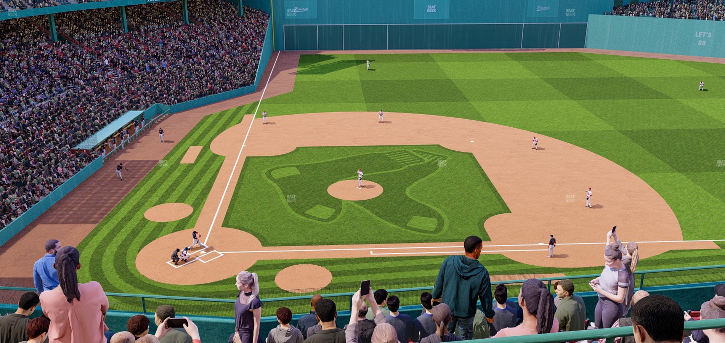 Seating view for Fenway Park Section Aura Pavilion Box 3