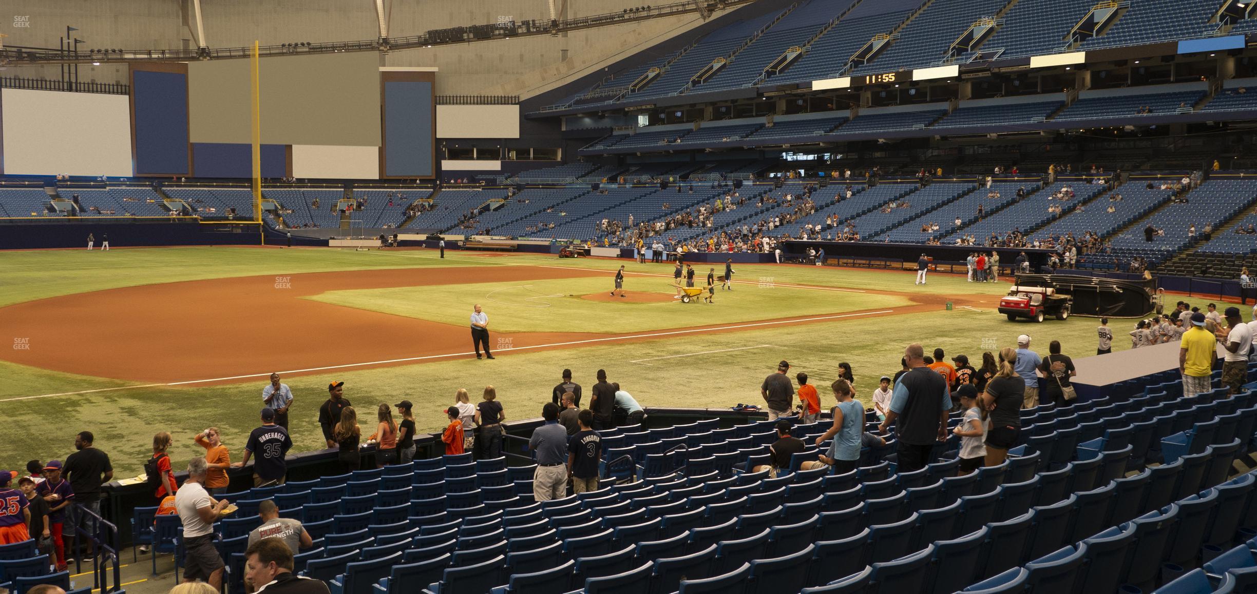 Seating view for Tropicana Field Section 123