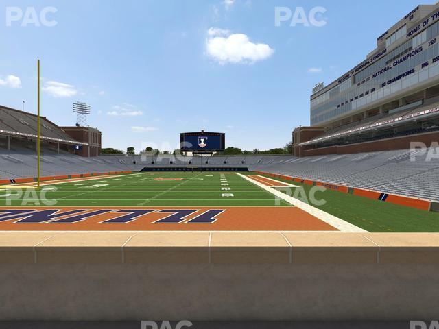 Seating view for Memorial Stadium - IL Section 133