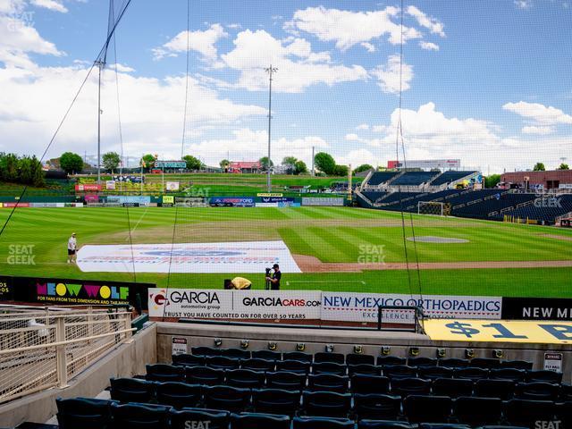 Seating view for Rio Grande Credit Union Field at Isotopes Park Section 113