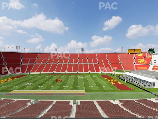 Seating view for Los Angeles Memorial Coliseum Section Founders Suite 304