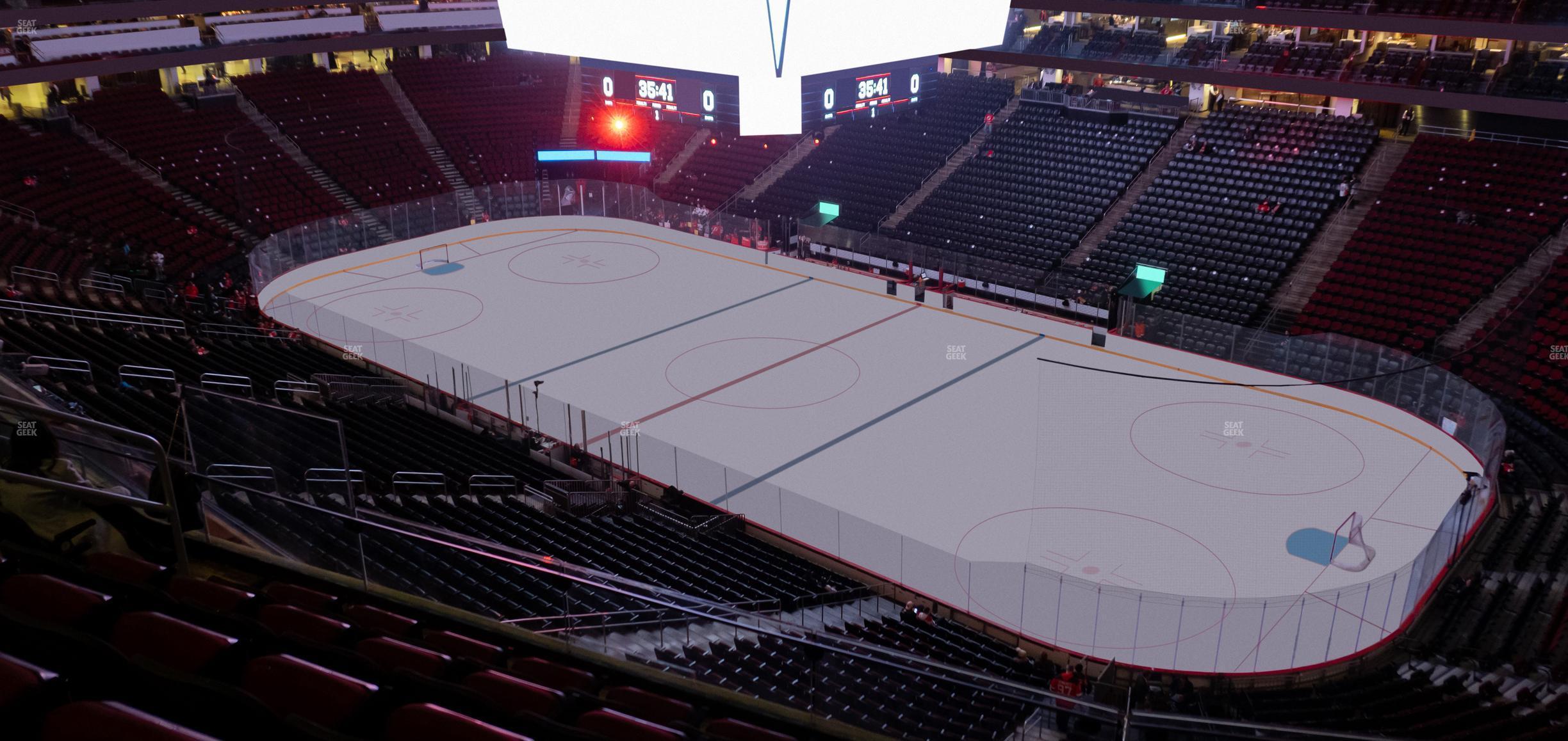 Seating view for Prudential Center Section 132