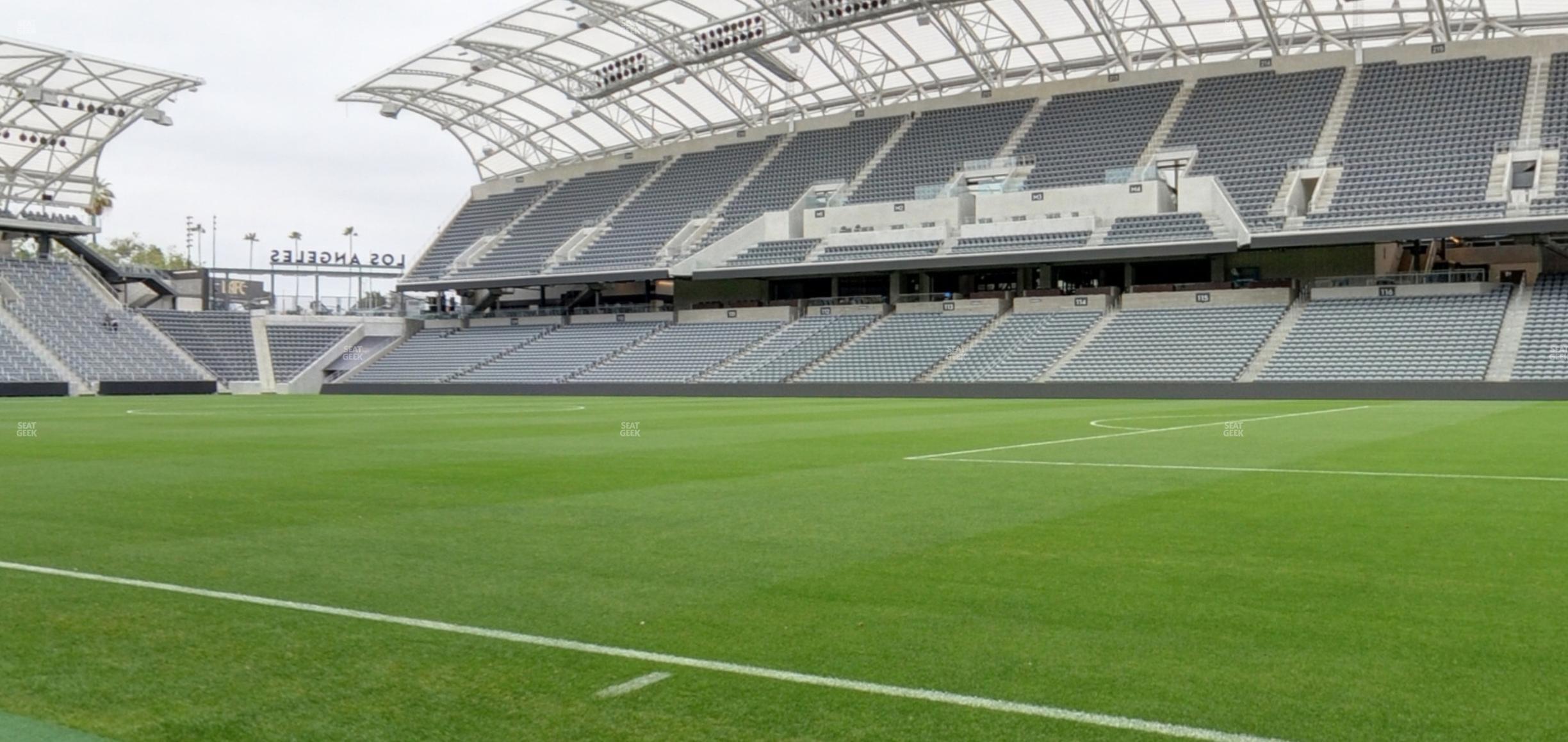 Seating view for BMO Stadium Section Field Suite 1