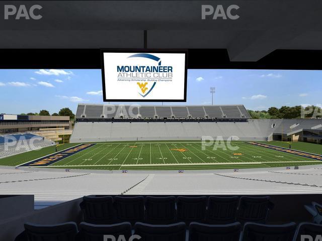 Seating view for Mountaineer Field at Milan Puskar Stadium Section Field Box 54