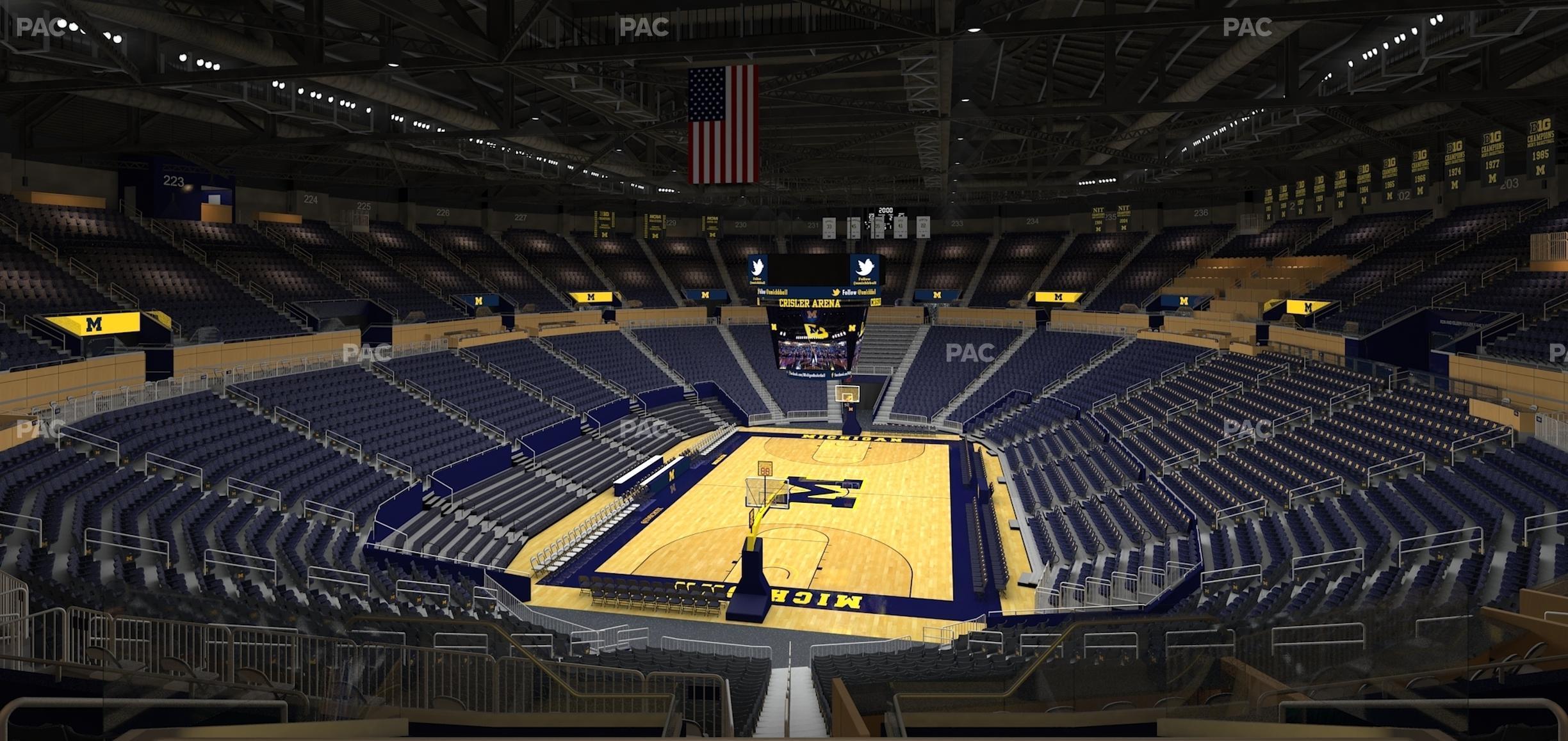 Seating view for Crisler Center Section 213