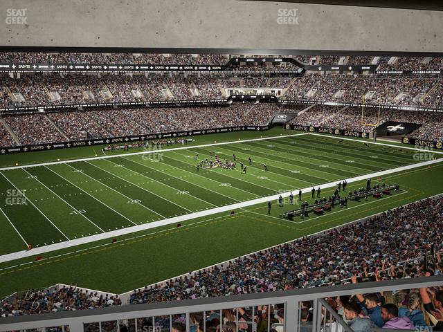 Seating view for Caesars Superdome Section Suite 375