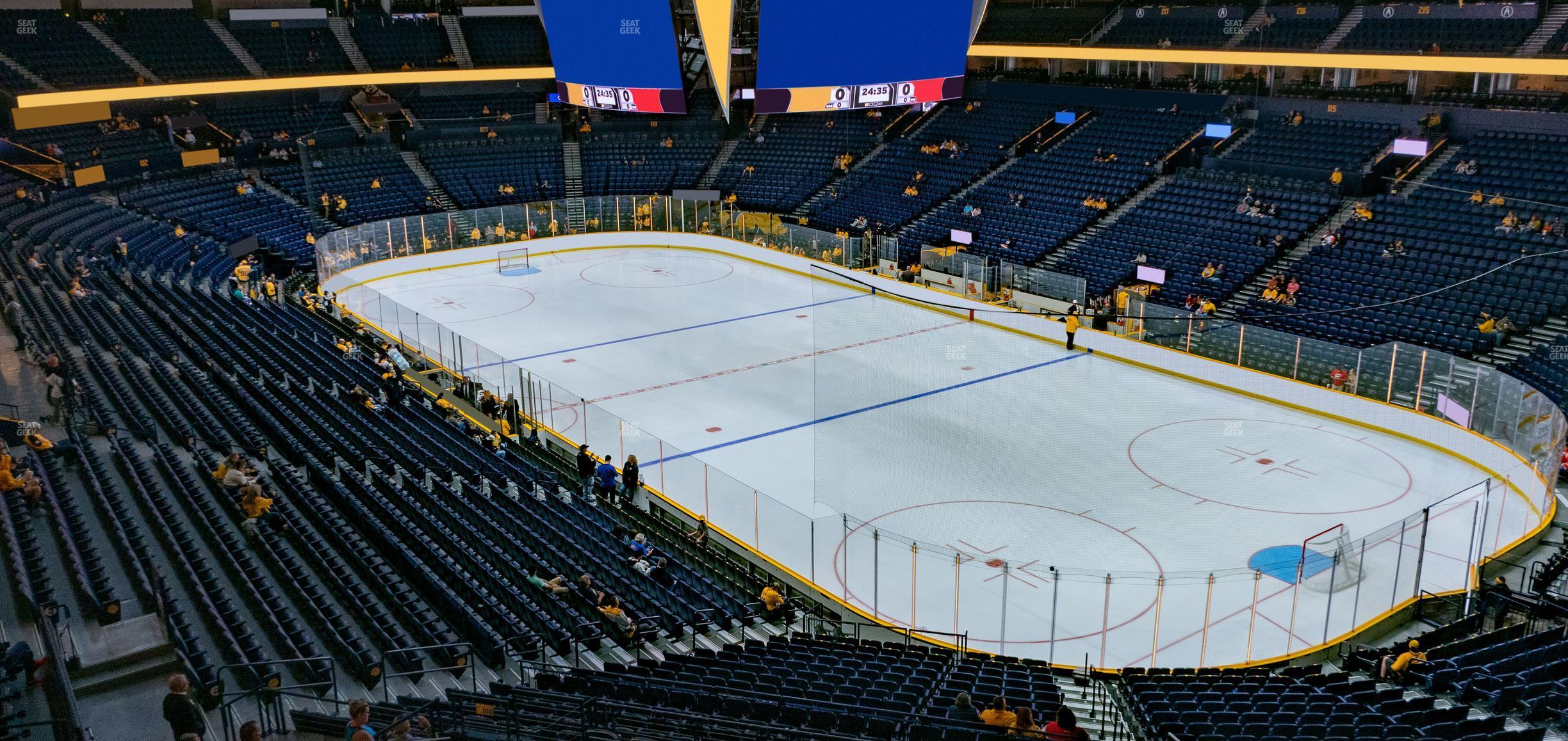 Seating view for Bridgestone Arena Section 314