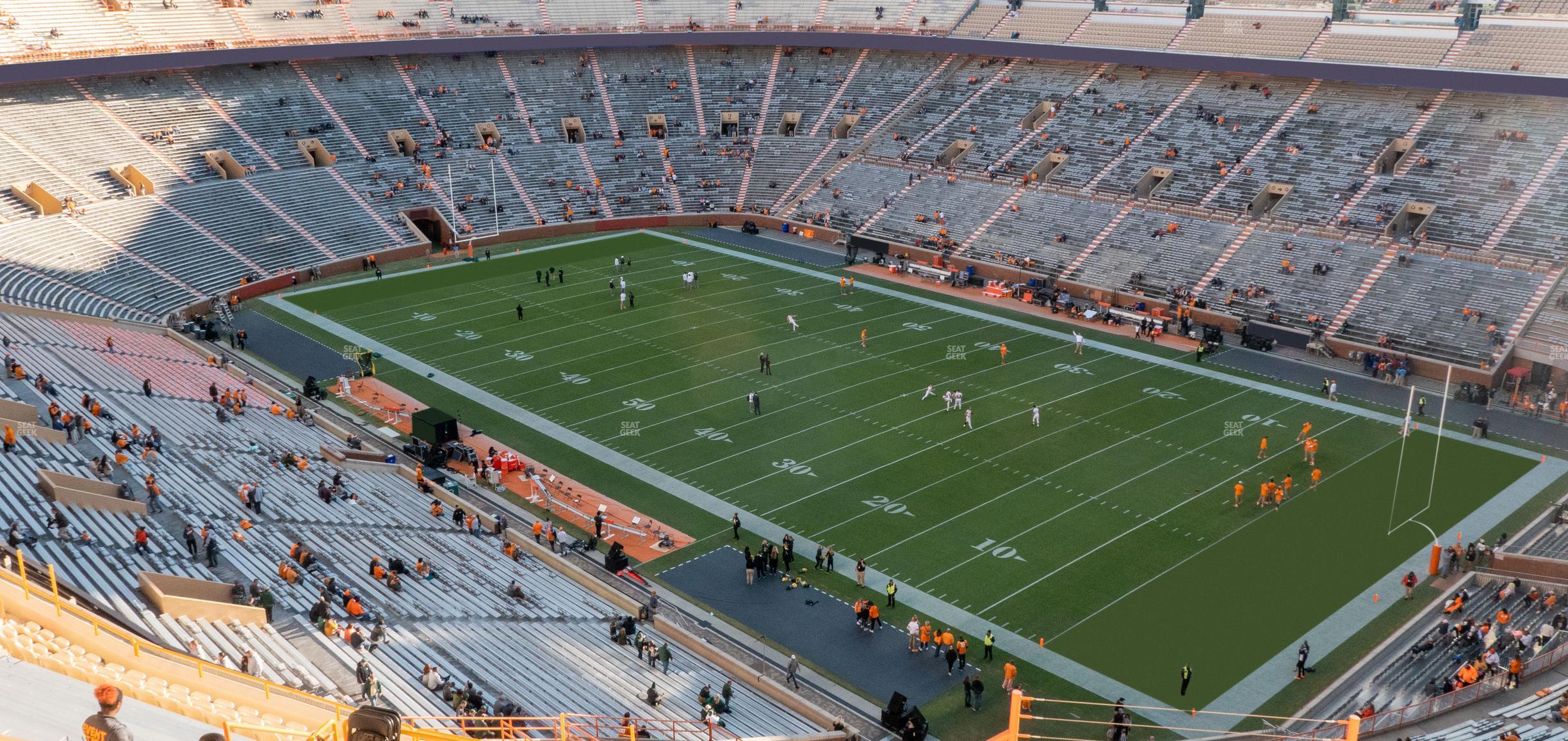 Seating view for Neyland Stadium Section Zz 14