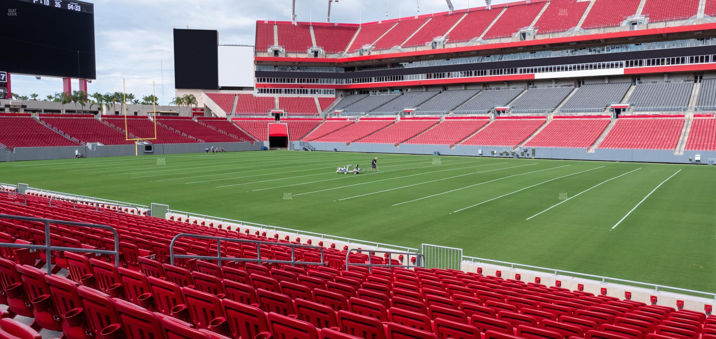 Seating view for Raymond James Stadium Section 138