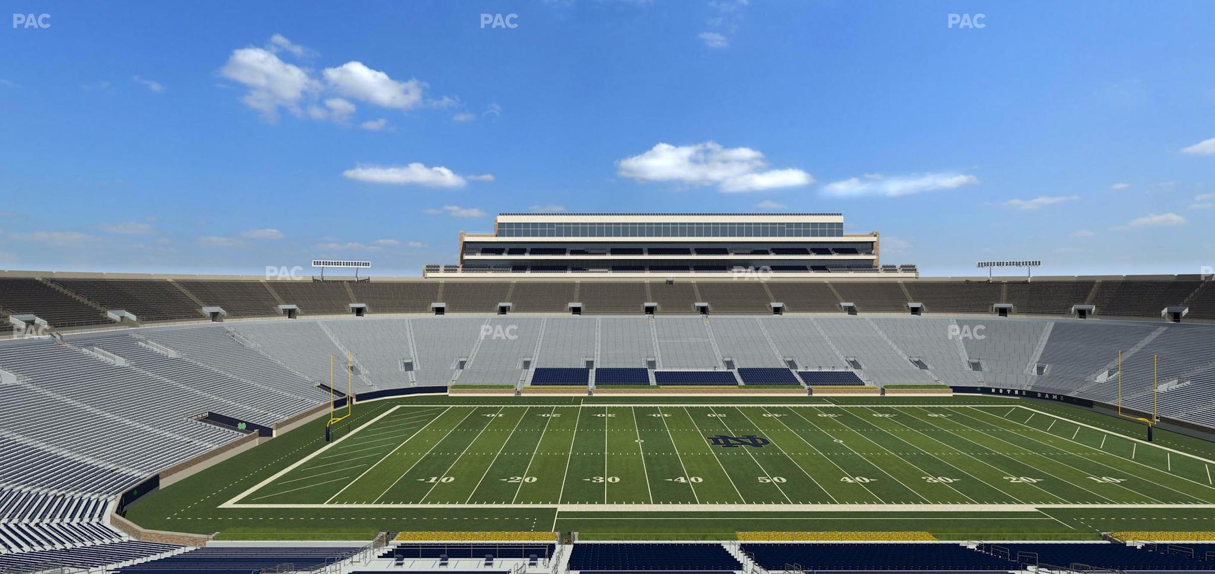 Seating view for Notre Dame Stadium Section 1842 Box 8