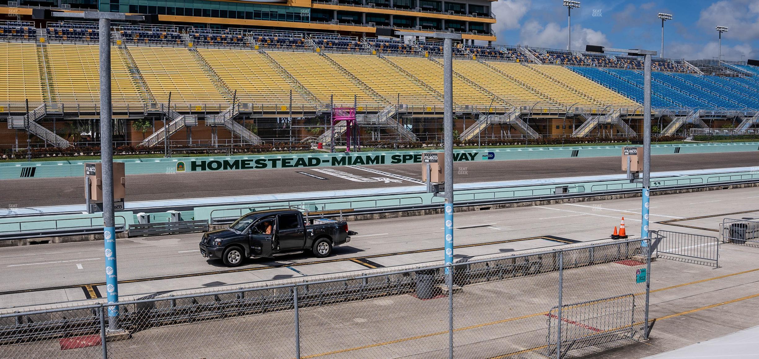 Seating view for Homestead-Miami Speedway Section Pit Road Cabana 13