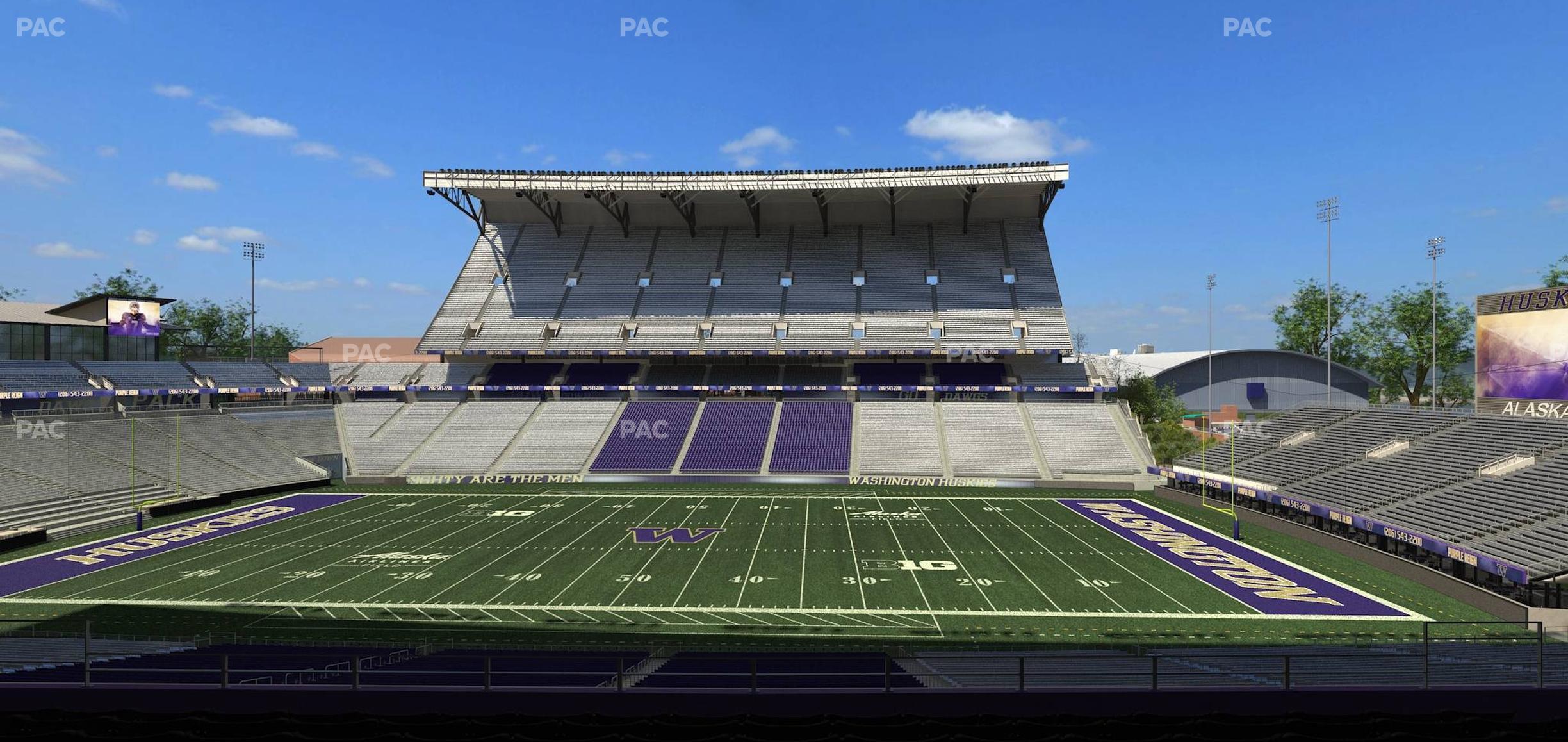 Seating view for Husky Stadium Section Club Husky 205