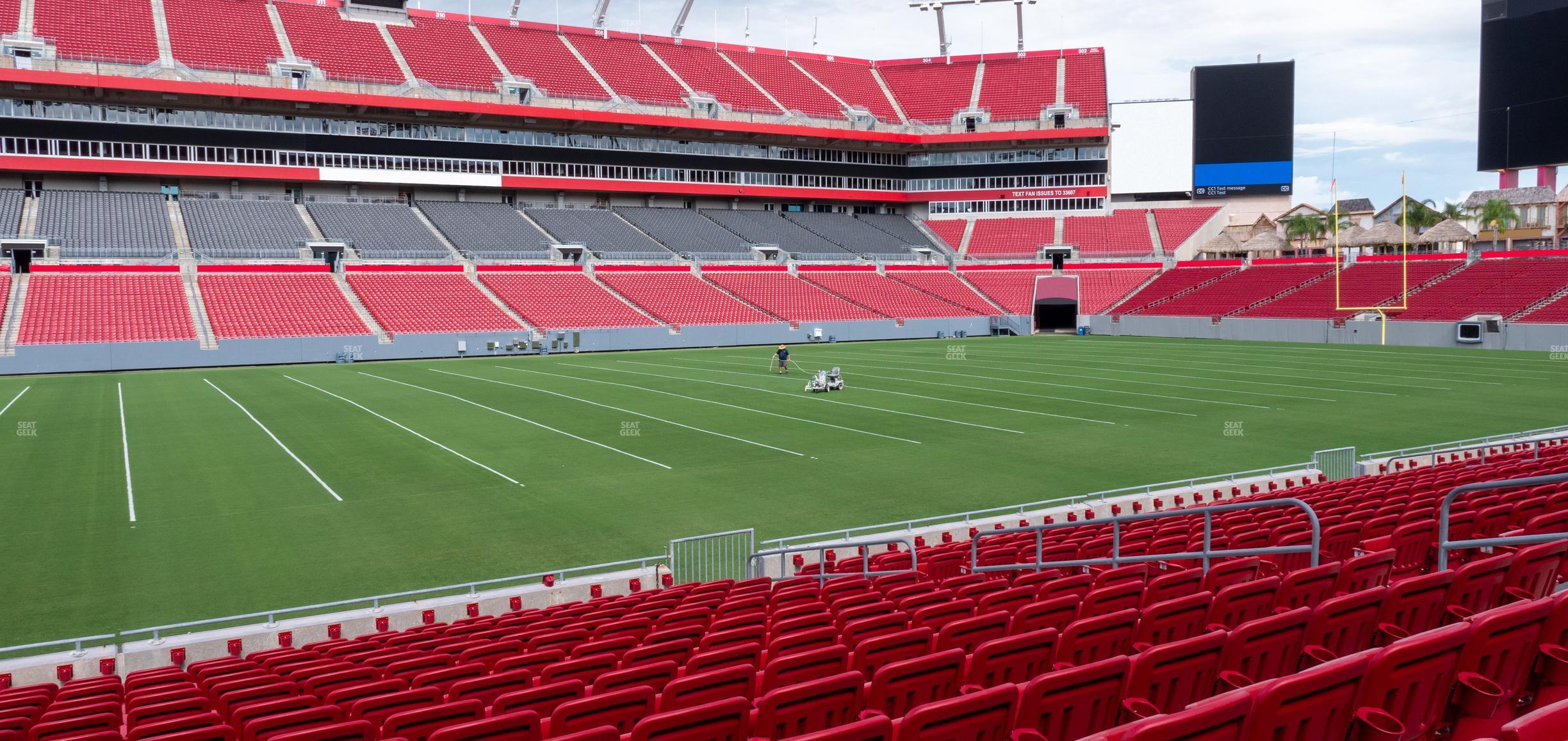 Seating view for Raymond James Stadium Section 134