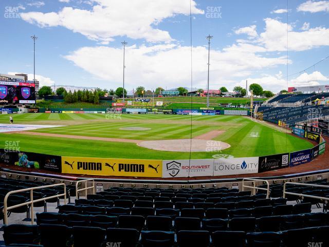 Seating view for Rio Grande Credit Union Field at Isotopes Park Section 103